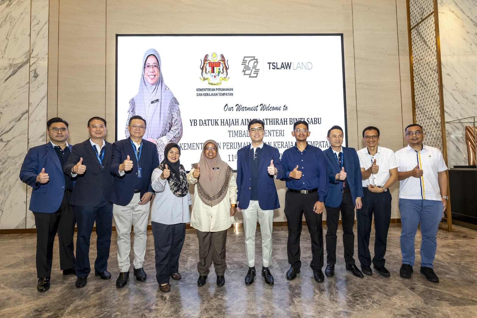 YB Datuk Hajah Aiman Athirah & KPKT visits TSLAW Land